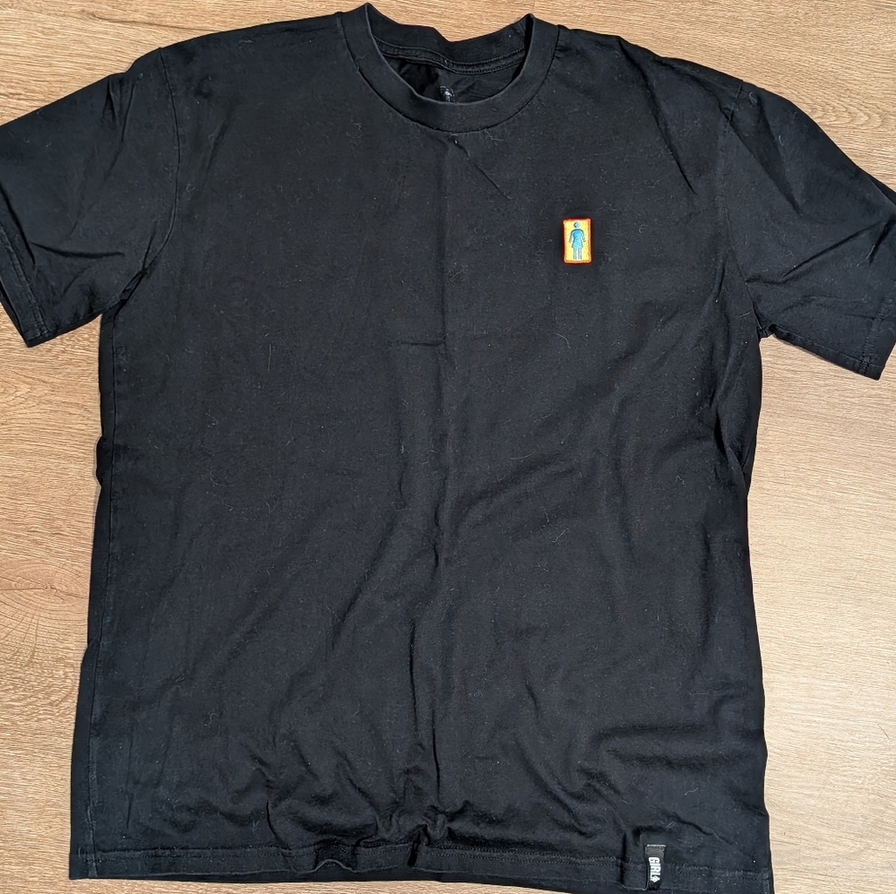 OG Girl Skateboards Black Graphic Embroidered T-Shirt